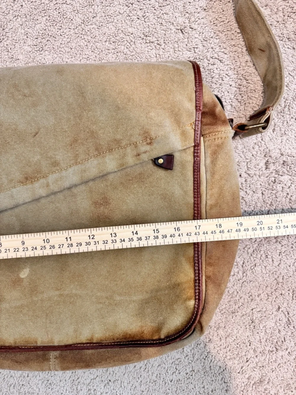 Bed Stu Gradient Canvas Messenger Bag Rustic Boho Distressed Crossbody B92